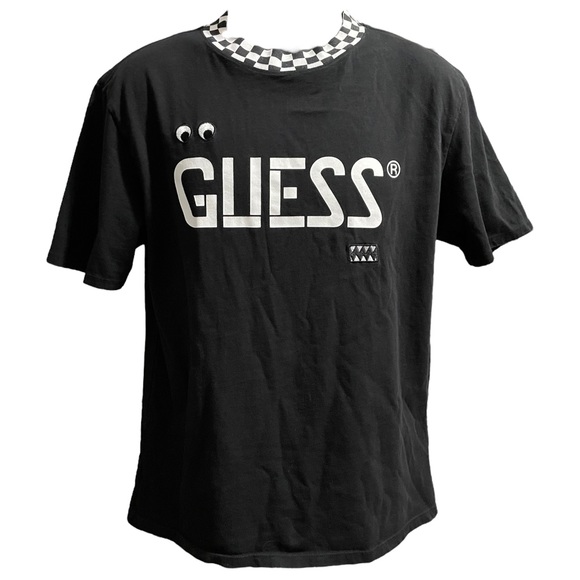 Guess x J. Balvin Checkered Trim Patch Shirt - Small - Picture 2 of 5